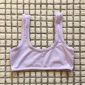 ARQ Wide Strap Bra in Violet